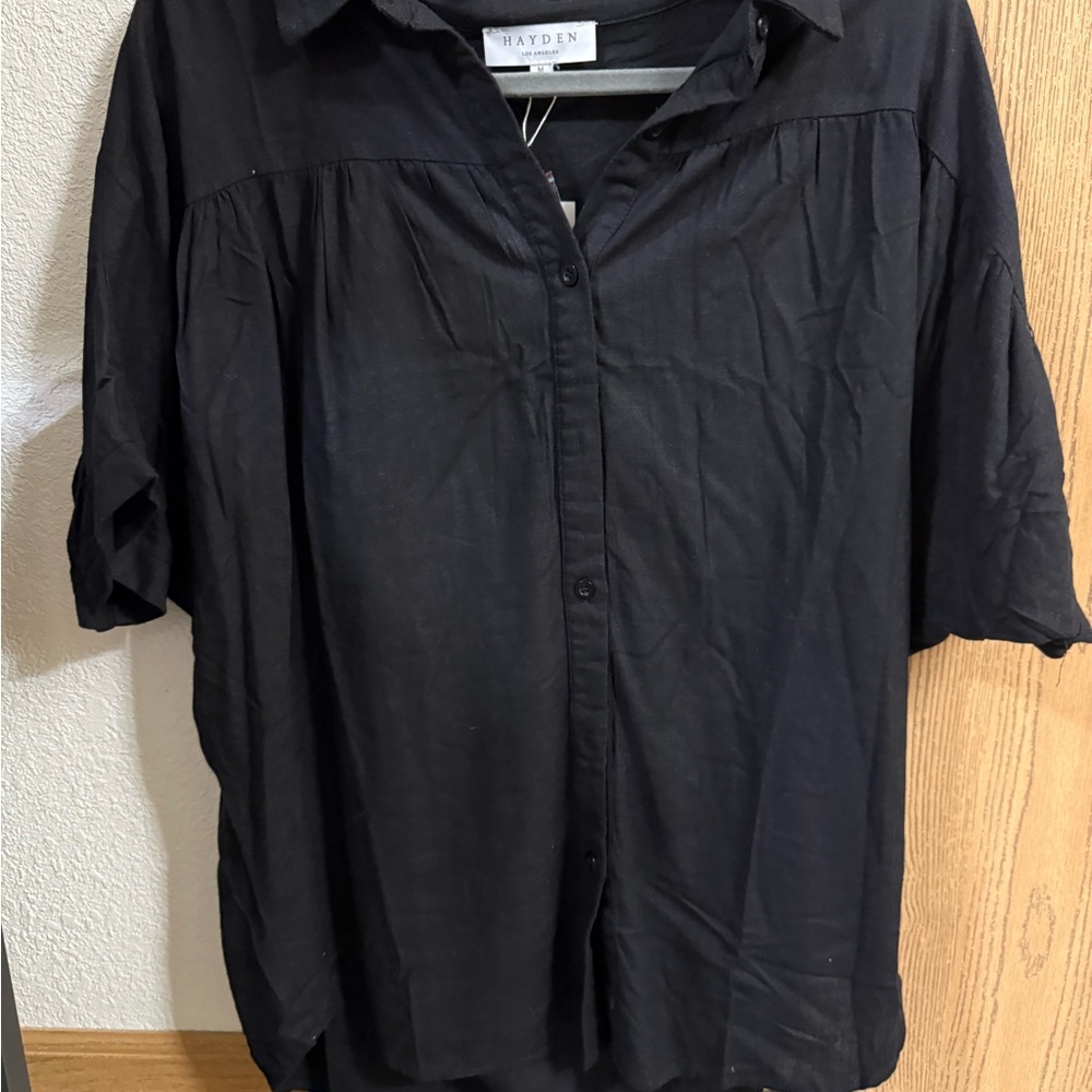 Hayden Classic Black Button Down Shirt